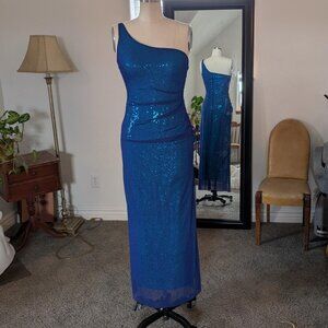 Sparkling Blue Prom Dress
